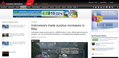 インドネシア貿易収支