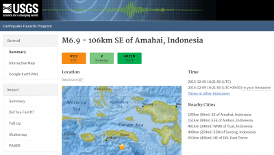 インドネシア地震