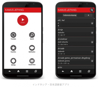 インドネシア日本語辞書アプリ